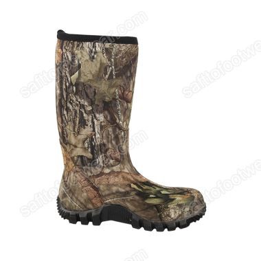 Pustende jaktstøvler i gummi